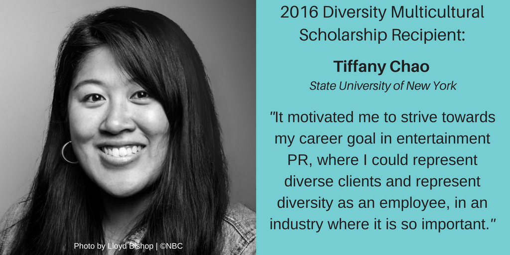 Scholarship Recipient – Tiffany Chao